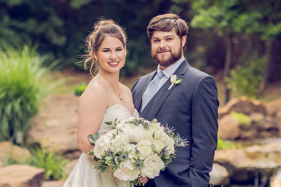 A couple getting married