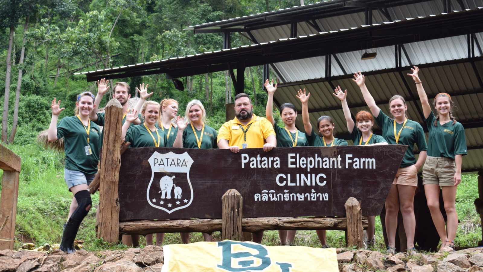 People at the Patara Elephant Farm 