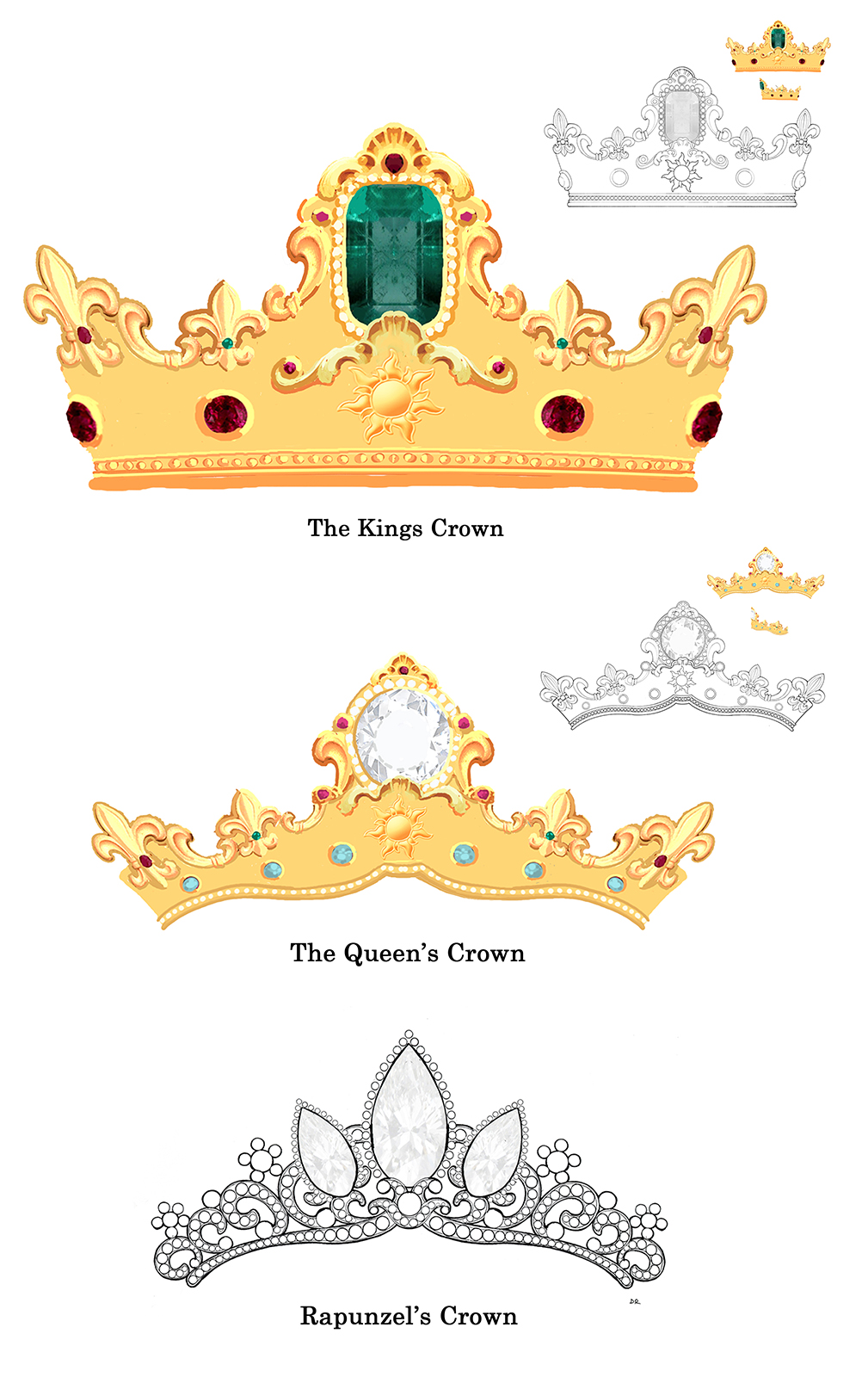 Crown illustrations