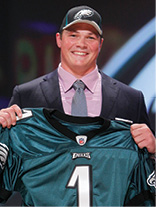Offensive lineman Danny Watkins was selected by the Philadelphia Eagles
