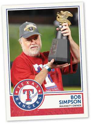 Bob Simpson holding a trophy