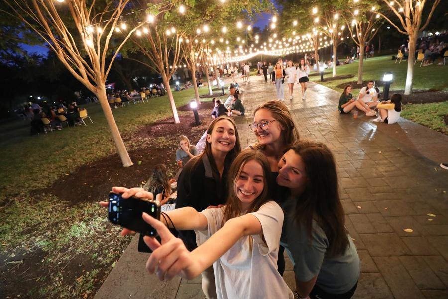 Students Taking Selfie on Campus