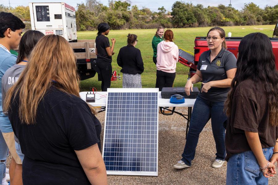 Baylor partnered with local schools on National STEM Day