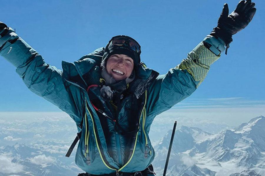 Jess Wedel, B.S.W. ’11 on Mountain top