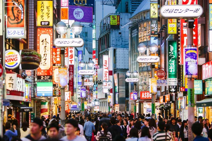 Asian city scene
