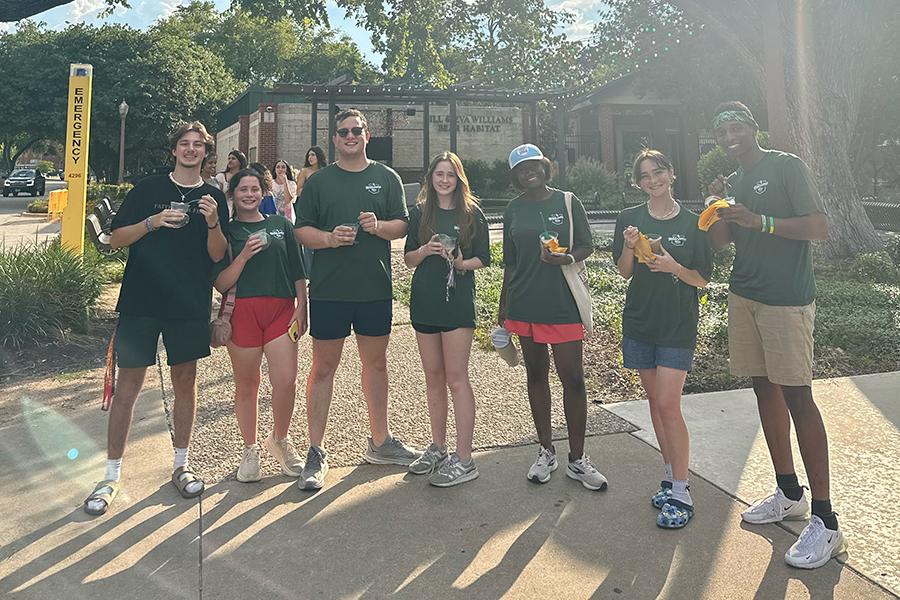Dr Pepper Hour Tour delivers to students at The Big Event on campus
