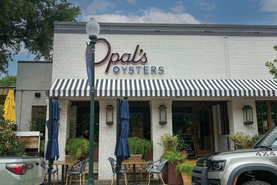 Exterior storefront of Opal's Oysters restauran