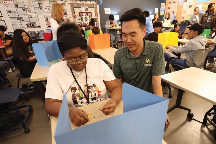 Liang Sun and Student