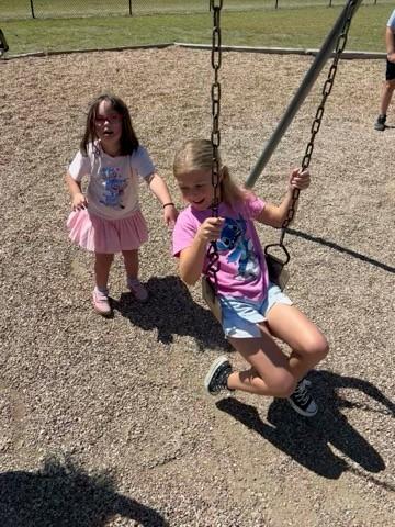 Students in the Best Buddies program play together.